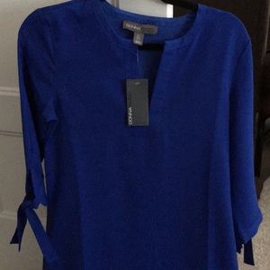 NEW Royal blue Donna Rico dress with tie sleeves